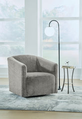 Prime Furniture - Ashley Furniture - Bramner Accent Chair - Swivel Accent Chair / Charcoal - A3000330